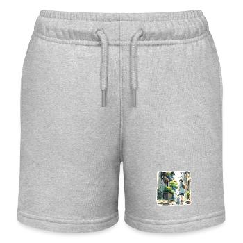 Anime / Comic / Japanisch / Zeichentrick / Cartoon - Kinder Organic Joggingshorts Mini Bolter von Stanley/Stella - Grau meliert - Vorne