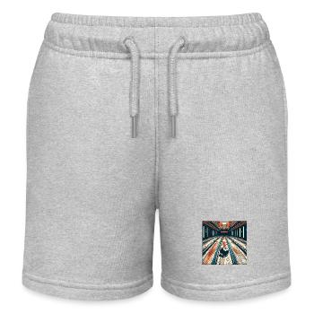 Bowling / Quilles / Bowling / Pin / Strike - Short de jogging enfant bio Stanley/Stella - gris chiné - Devant