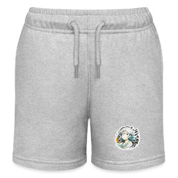 Anime / Comic / Japanisch / Zeichentrick / Cartoon - Kinder Organic Joggingshorts Mini Bolter von Stanley/Stella - Grau meliert - Vorne