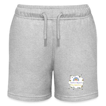 Mode jenseits des Spektrums - Autism Artistry - Kinder Organic Joggingshorts Mini Bolter von Stanley/Stella - Grau meliert - Vorne