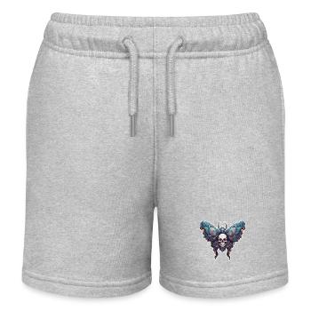 Moth / Animal / Insect / Larva / Pest - Kids Organic Sweat Shorts by Stanley/Stella - heather grey - Front