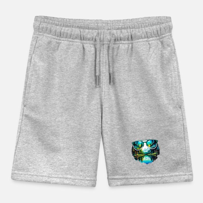 Sunglasses / Reflection / Forest / Reflection Kids Organic Sweat Shorts by Stanley/Stella