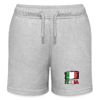 Italie Italien Italien Italie - Short de jogging enfant bio Stanley/Stella - gris chiné - Devant