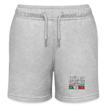 Italien Italiener Vaffanculo - Kinder Organic Joggingshorts Mini Bolter von Stanley/Stella - Grau meliert - Vorne