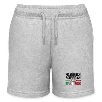 Italien Italiener Vaffanculo - Kinder Organic Joggingshorts Mini Bolter von Stanley/Stella - Grau meliert - Vorne