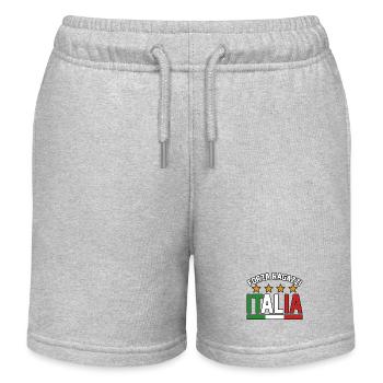 Italie Italien Italien Italie - Short de jogging enfant bio Stanley/Stella - gris chiné - Devant