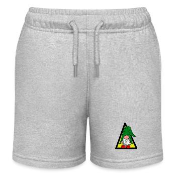 Zwerg Zwerge Wichtel Märchenfigur Kinder Baby - Kinder Organic Joggingshorts Mini Bolter von Stanley/Stella - Grau meliert - Vorne