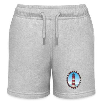 Cadeau Phare - Phare - Short de jogging enfant bio Stanley/Stella - gris chiné - Devant