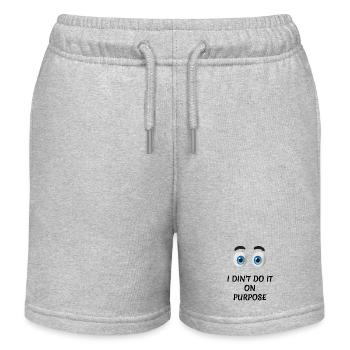 Objectif Yeux - Short de jogging enfant bio Stanley/Stella - gris chiné - Devant