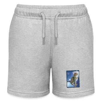 Tabby - Kids Organic Sweat Shorts by Stanley/Stella - heather grey - Front