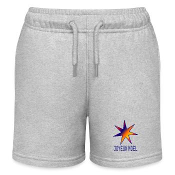 STERN. WEIHNACHTEN. FROHE WEIHNACHTEN. FROHE WEIHNACHTEN - Kinder Organic Joggingshorts Mini Bolter von Stanley/Stella - Grau meliert - Vorne