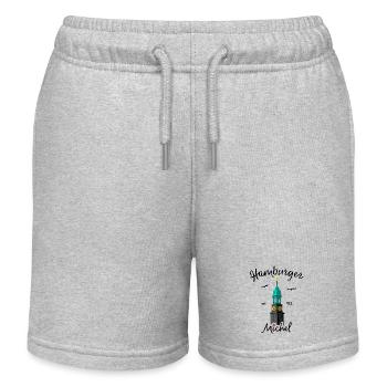 Hamburger Michel, Allemagne du Nord, Dessin - Short de jogging enfant bio Stanley/Stella - gris chiné - Devant