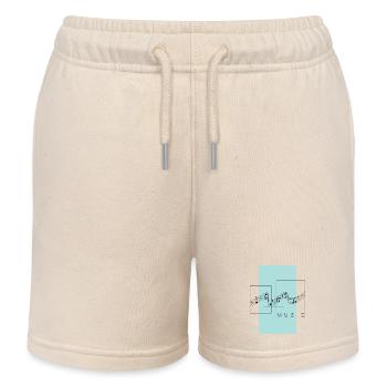 Musik. Melodie und geometrischer Stil. - Kinder Organic Joggingshorts Mini Bolter von Stanley/Stella - Natur - Vorne