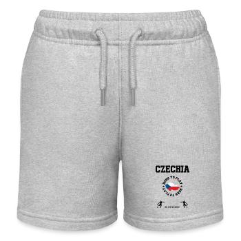 Tschechien - Kinder Organic Joggingshorts Mini Bolter von Stanley/Stella - Grau meliert - Vorne