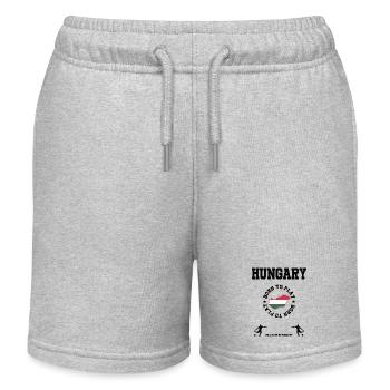 Ungarn - Kinder Organic Joggingshorts Mini Bolter von Stanley/Stella - Grau meliert - Vorne