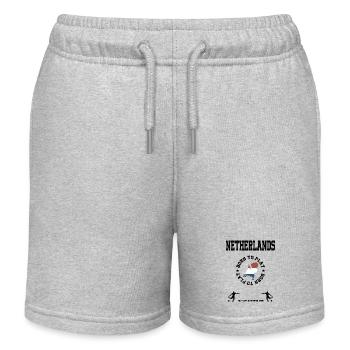 Hollande - Short de jogging enfant bio Stanley/Stella - gris chiné - Devant