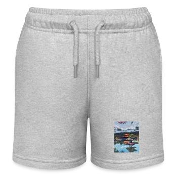 Kinkakuji, Kyoto, Japan - Kinder Organic Joggingshorts Mini Bolter von Stanley/Stella - Grau meliert - Vorne