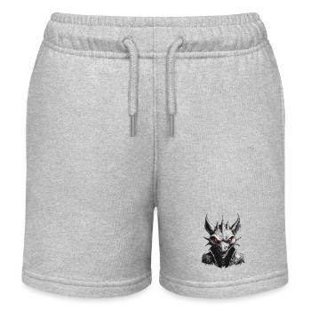 Chupacabra / Saugende Kreatur / Monster /Spanien - Kinder Organic Joggingshorts Mini Bolter von Stanley/Stella - Grau meliert - Vorne