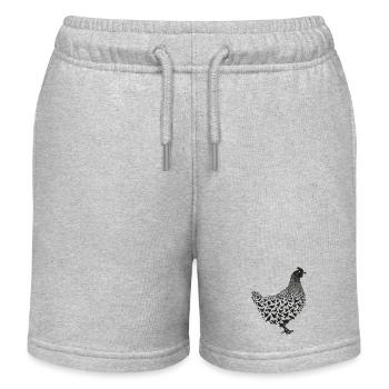 silhouettes made from chickens and chicks - Short de jogging enfant bio Stanley/Stella - gris chiné - Devant