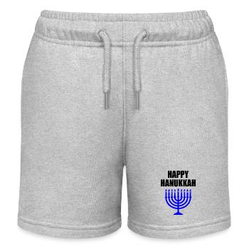 HAPPY HANUKKAH - Short de jogging enfant bio Stanley/Stella - gris chiné - Devant