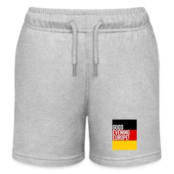 Deutschland Eurovision Song Contest - Kinder Organic Joggingshorts Mini Bolter von Stanley/Stella - Grau meliert - Vorne