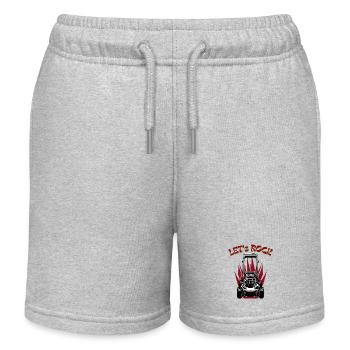 Tondeuse à gazon jardinier jardinier - LET s ROCK - Short de jogging enfant bio Stanley/Stella - gris chiné - Devant