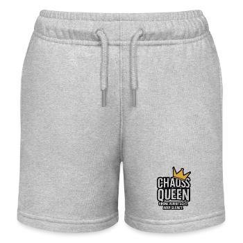 Chaos Queen. Krone verrutscht, aber glänzt. - Kinder Organic Joggingshorts Mini Bolter von Stanley/Stella - Grau meliert - Vorne