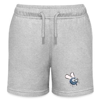 Fly - Kids Organic Sweat Shorts by Stanley/Stella - heather grey - Front