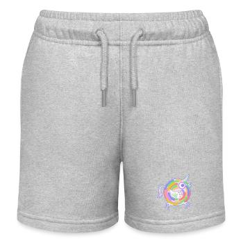 licorne - Short de jogging enfant bio Stanley/Stella - gris chiné - Devant