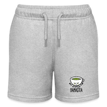 Namastea Namaste Yoga Méditation thé vert Matcha - Short de jogging enfant bio Stanley/Stella - gris chiné - Devant
