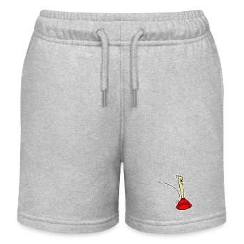 Pömpel Jumping - Kinder Organic Joggingshorts Mini Bolter von Stanley/Stella - Grau meliert - Vorne