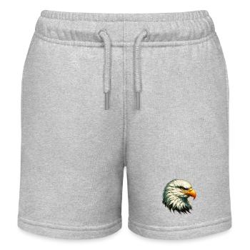 Eagle - Kids Organic Sweat Shorts by Stanley/Stella - heather grey - Front