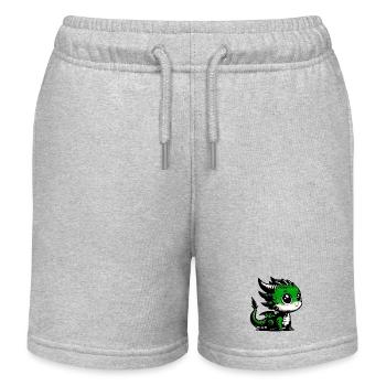 Dragon - Short de jogging enfant bio Stanley/Stella - gris chiné - Devant