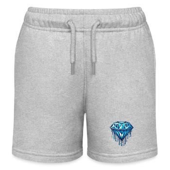 Diamant - Short de jogging enfant bio Stanley/Stella - gris chiné - Devant