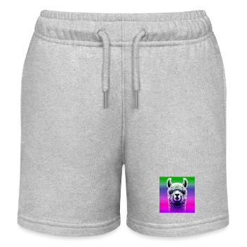 Alpaga - Short de jogging enfant bio Stanley/Stella - gris chiné - Devant