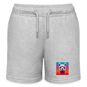 Alpaga - Short de jogging enfant bio Stanley/Stella - gris chiné - Devant