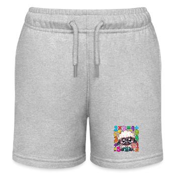 Nombre Jour Mouton Érudit Lecture Mathématiques - Short de jogging enfant bio Stanley/Stella - gris chiné - Devant