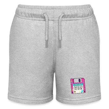 La motivation manque sur disquette - Short de jogging enfant bio Stanley/Stella - gris chiné - Devant