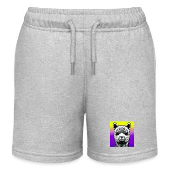 Alpaga - Short de jogging enfant bio Stanley/Stella - gris chiné - Devant