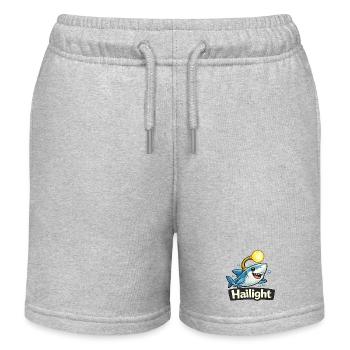 Hai Light / Highlight lustiges Wortwitz Shirt - Kinder Organic Joggingshorts Mini Bolter von Stanley/Stella - Grau meliert - Vorne