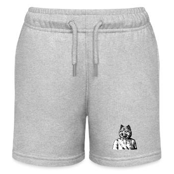 Eurasier | Royal - Kinder Organic Joggingshorts Mini Bolter von Stanley/Stella - Grau meliert - Vorne