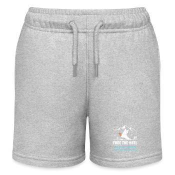 Telemark Ski Free Heel Scenic Squats - Kinder Organic Joggingshorts Mini Bolter von Stanley/Stella - Grau meliert - Vorne