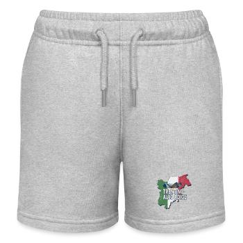 Souvenir vintage de la région rétro du Tyrol du Sud du Trentin - Short de jogging enfant bio Stanley/Stella - gris chiné - Devant