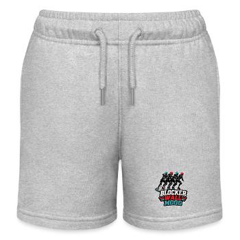 BLOCKER WALL MOOD - Kids Organic Sweat Shorts by Stanley/Stella - heather grey - Front