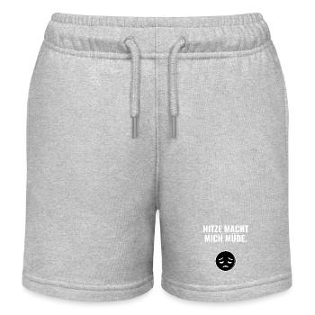 Hitze macht mich müde. - Kinder Organic Joggingshorts Mini Bolter von Stanley/Stella - Grau meliert - Vorne
