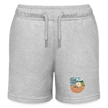 Find Me On The Field - Kinder Organic Joggingshorts Mini Bolter von Stanley/Stella - Grau meliert - Vorne