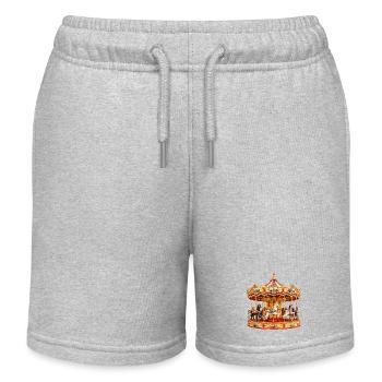 Prächtiges Karussell auf dem Jahrmarkt - Kinder Organic Joggingshorts Mini Bolter von Stanley/Stella - Grau meliert - Vorne