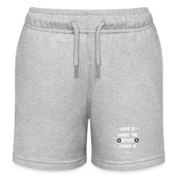 Vinyl - Kids Organic Sweat Shorts by Stanley/Stella - heather grey - Front