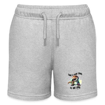 DLM KIDS NEW SONG B1U - Kids Organic Sweat Shorts by Stanley/Stella - heather grey - Front