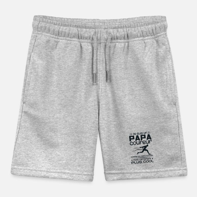 I'm a marathon runner dad Kids Organic Sweat Shorts by Stanley/Stella